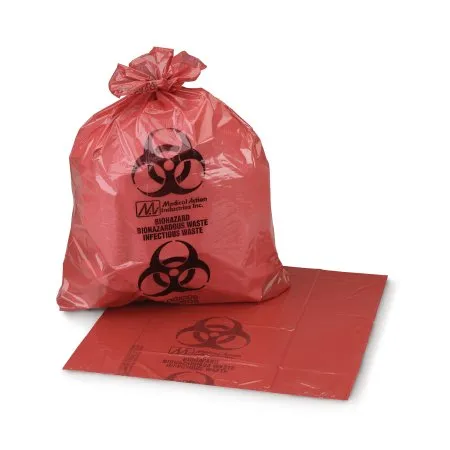 McKesson - From: 03-4541 To: 03-5040 - Infectious Waste Bag 1 to 6 gal. Red Bag 11 X 14 Inch