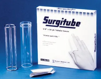 Gentell - Surgitube - Gl247 - Tubular Retainer Dressing Surgitube Cotton 7/8 Inch X 50 Yard Size 2p Beige Large Finger / Toe Nonsterile