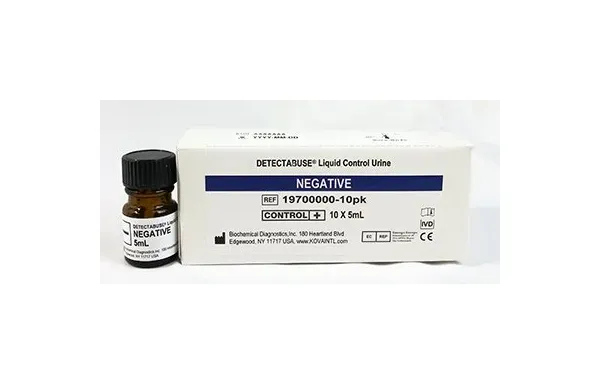 Kova International - Detectabuse - 19700000-10pk - Drugs Of Abuse Control Detectabuse Urine Negative Level 10 X 5 Ml