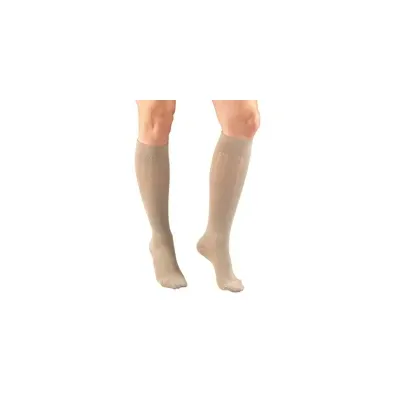 Truform - 1975TN-L - Womens Cable Patten Knee High-15-20 Gradient-Tan