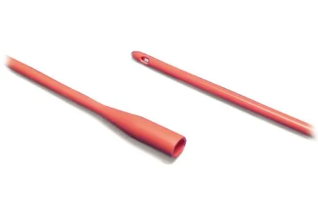Cardinal - Dover - 8414 - Urethral Catheter Dover Straight Tip Hydrophilic Coated Red Rubber 14 Fr. 12 Inch