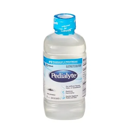 Abbott - Pedialyte Classic - 00336 - Oral Electrolyte Solution Pedialyte Classic Unflavored 33.8 oz. Electrolyte
