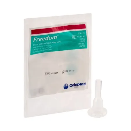Coloplast - Clear Advantage - 6200 -  Male External Catheter  Self Adhesive Strip Silicone Medium