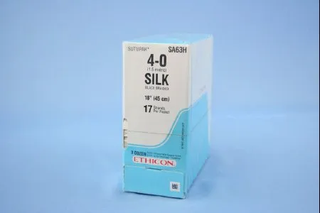 J & J Healthcare Systems - Perma - Hand SUTUPAK - SA63H - Nonabsorbable Suture Without Needle Perma - Hand Sutupak Silk Braided Size 4-0