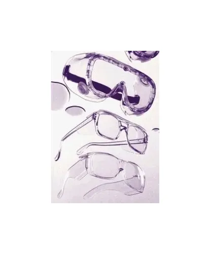 Medegen Medical Products - Vision Tek - 209- - Safety Glasses Vision Tek Clear Tint Clear Frame Over Ear One Size Fits Most