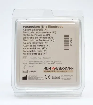 Alfa Wassermann - 903394 - Ion-Selective Electrode (ISE) Potassium Electrode For ACE  Alera and Starlyte III ISE Modules and Systems