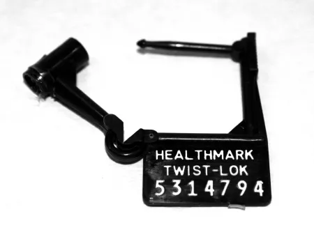 Healthmark Industries - Twist-Loks - 5224 BK - Tamper Evident Seal Twist-loks Numbered Black Plastic 1 Inch