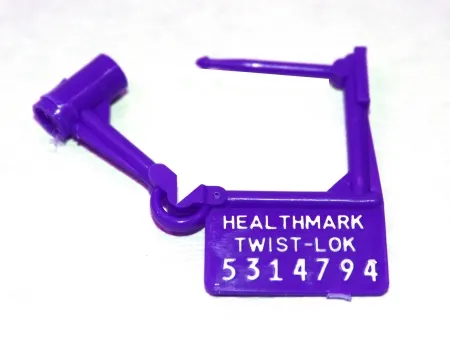 Healthmark Industries - Twist-Loks - 5224 LV - Tamper Evident Seal Twist-loks Numbered Lavender Plastic 1 Inch