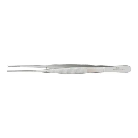 Integra Lifesciences - Miltex - 6-164 - Tissue Forceps Miltex Potts-Smith 9-1/2 Inch Length OR Grade German Stainless Steel NonSterile NonLocking Thumb Handle Straight Serrated Tips with 1 X 2 Teeth