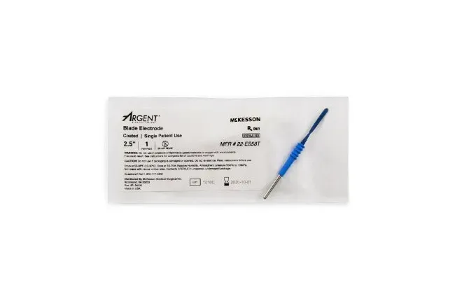 McKesson - 22-ES58T - Blade Electrode Mckesson Argent Coated Stainless Steel Blade Tip Disposable Sterile