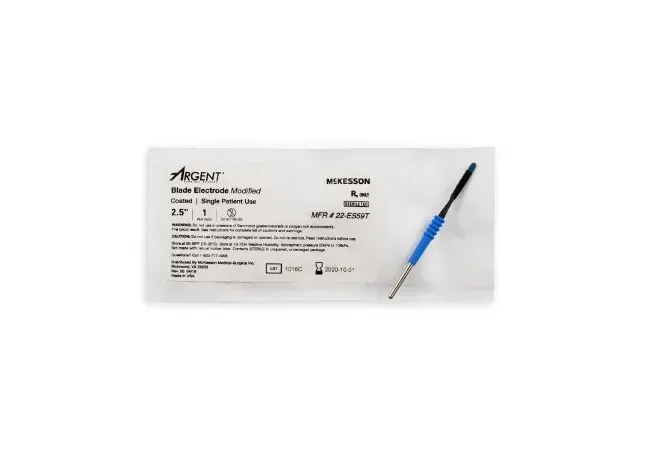 McKesson - McKesson Argent - 22-ES59T - Blade Electrode McKesson Argent Coated Stainless Steel Modified Blade Tip Disposable Sterile