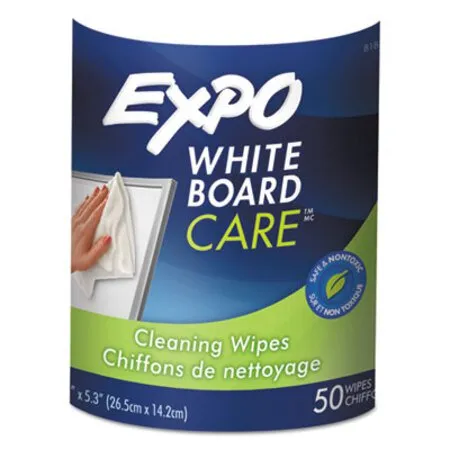 EXPO - SAN-81850 - Dry-erase Board-cleaning Wet Wipes, 6 X 9, 50/container