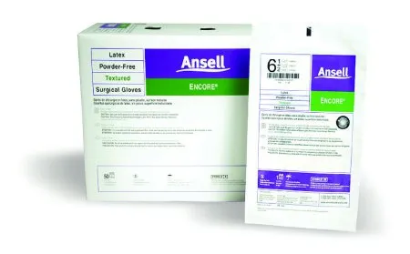 Ansell Healthcare - 5785007 - Ansell ENCORE Latex Textured Surgical Glove ENCORE Latex Textured Size 9 Sterile Latex Standard Cuff Length Fully Textured Ivory Chemo Tested