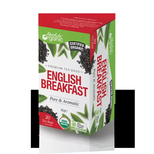 Equal Exchange - 224301 - Organic Teas C=Caffeine English Breakfast Black Teas 20 tea bags