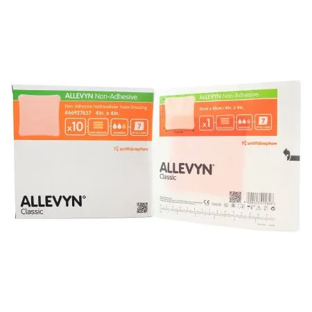 Smith & Nephew - 66007637 - Allevyn Non-Adhesive Hydrocellular Foam Dressing, 4" X 4" - Replaces 5466927637