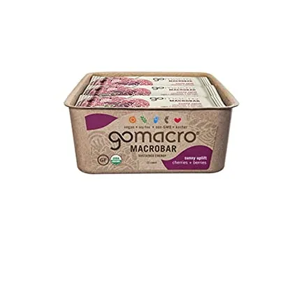 GoMacro - 231084 - Protein MacroBars Cherries + Berries  12 bars per box