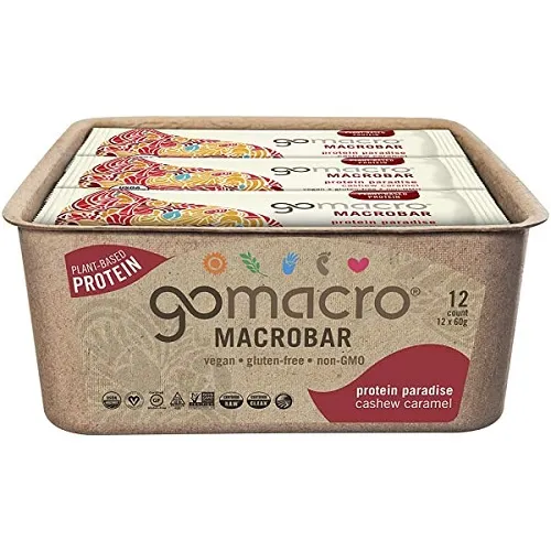 GoMacro - 231085 - Protein MacroBars Cashew Caramel  12 bars per box