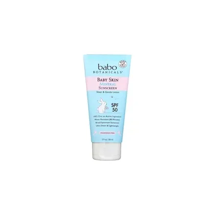 Babo Botanicals - 234888 - Baby Care Baby Mineral Sunscreen Lotion, Fragrance Free (SPF 50)  Sun Care