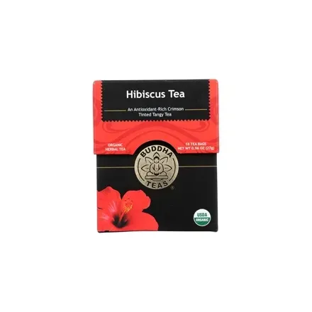 Buddha Teas - 235082 - Organic Herbal Tea Hibiscus 18 tea bags