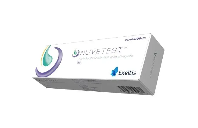 Exeltis USA - 23710-008-25 - NuveTest Sexual Health Test Kit NuveTest Rapid Acidity Test Bacterial Vaginosis (BV) / Trichomoniasis Test Vaginal Secretion Sample 25 Tests CLIA Waived