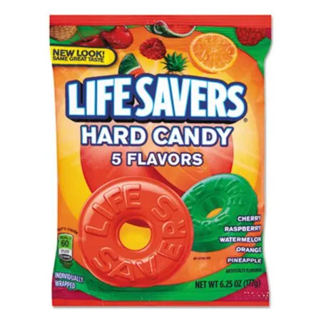 LifeSavers - LFS-88501 - Hard Candy, Original Five Flavors, 6.25 Oz Bag
