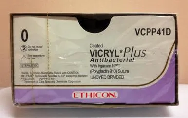 Ethicon - VCPP31D - Suture 0 8-27in Vicryl Plus Antibacterial Vil. Cr Ct-1