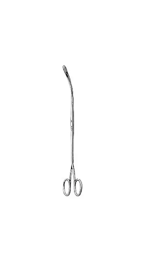 Integra Lifesciences - Miltex - 29-284 - Kidney Stone Forceps Miltex Randall 9-1/4 Inch Length Or Grade German Stainless Steel Nonsterile Nonlocking Finger Ring Handle Curved Serrated Tip