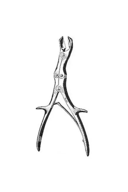 Integra Lifesciences - 25-396 - Bone Cutting Forceps Stille-horsley 10-1/2 Inch Length Surgical Grade Stainless Steel Nonsterile Nonlocking Spring Handle Angled Cutting Tip
