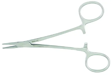 Integra Lifesciences - 8-7 - Needle Holder 4-3/4 Inch Length Smooth Jaws Finger Ring Handle