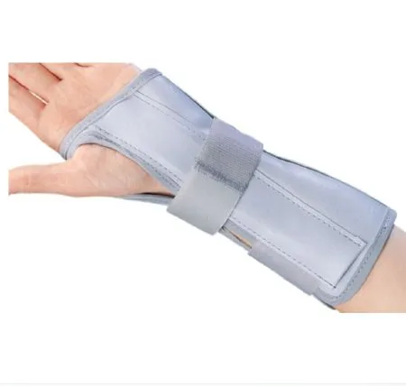 DJO DJOrthopedics - ProCare Universal - 79-87070 - DJO  Wrist / Forearm Brace  Aluminum / Flannelette / Nylon Right Hand Navy Blue One Size Fits Most