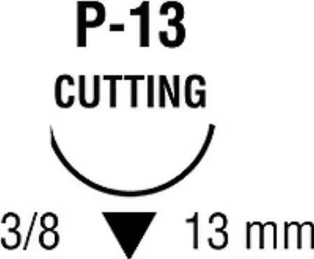 Covidien - Maxon - Smm-5526 - Absorbable Suture With Needle Maxon Polyglyconate P-13 3/8 Circle Precision Reverse Cutting Needle Size 5 - 0 Monofilament