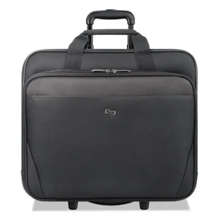Solo - USL-CLS9104 - Classic Rolling Case, Fits Devices Up To 17.3, Polyester, 16.75 X 7 X 14.38, Black