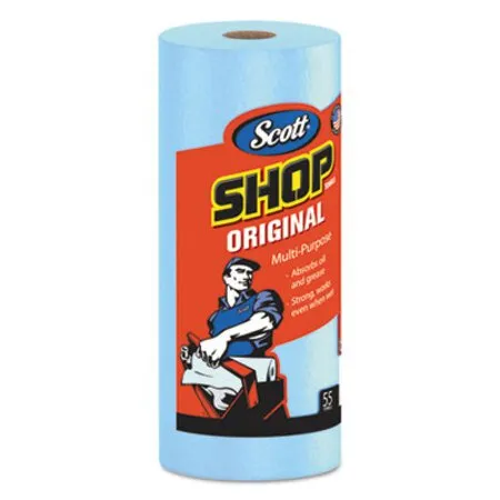 Scott - KCC-75130 - Shop Towels, Standard Roll, 1-ply, 9.4 X 11, Blue, 55/roll, 30 Rolls/carton