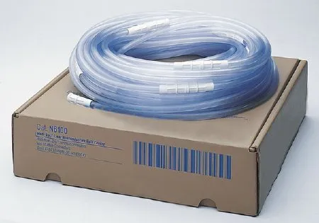 Cardinal - Medi-Vac - N520A - Suction Connector Tubing Medi-Vac 20 Foot Length 0.188 Inch I.D. Sterile Maxi-Grip and Male / Male Connector Clear Smooth OT Surface NonConductive Plastic