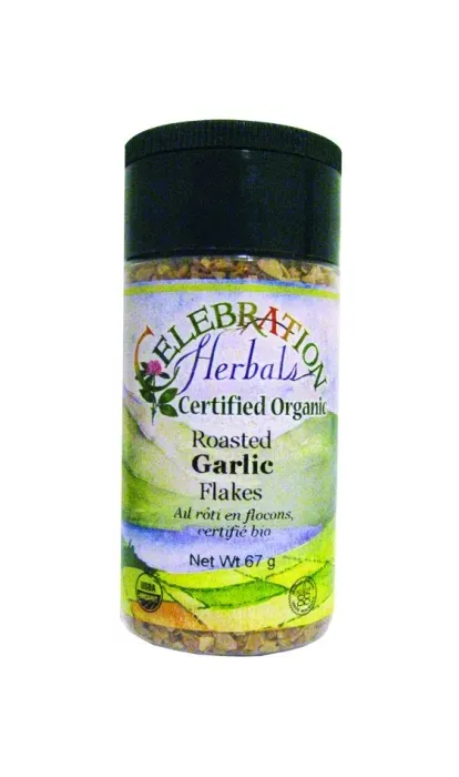 Celebration Herbals - 2758186 - Garlic Flakes Roasted Organic