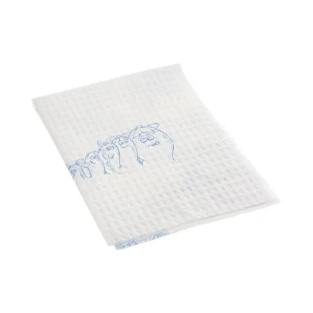 TIDI Products - Tidi Choice - 917489 - Procedure Towel Tidi Choice 13 W X 18 L Inch White / Blue Cartoon Toes NonSterile