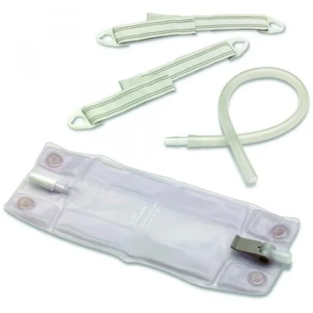 Hollister - 9655 - Urinary Leg Bag Kit Anti Reflux Valve Sterile Fluid Path 900 mL Vinyl