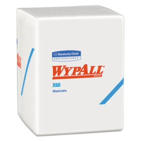 Wypall - Kcc-41083 - General Clean X60 Cloths, 1/4 Fold, 12.5 X 10, White, 70/Pack, 8 Packs/Carton