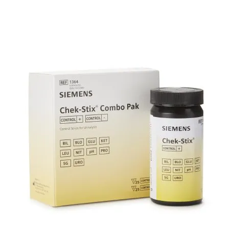Siemens - Chek-Stix - 10310483 - Chek Stix Multi Analyte Control Chek Stix Urinalysis Positive Level / Negative Level 100 per Bottle