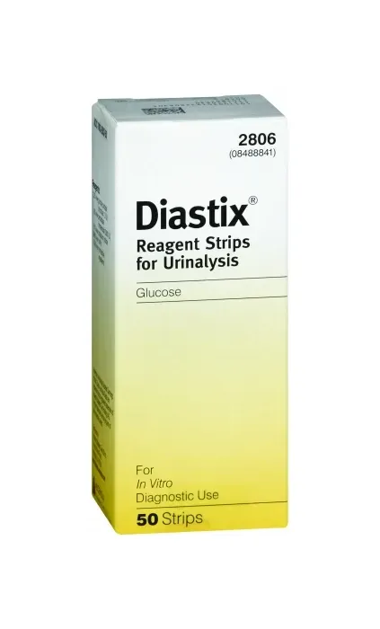 Ascensia - 2806 - Diastix Reagent Strip, Urine Glucose, Dip-and-read Test, Foil Wrapped
