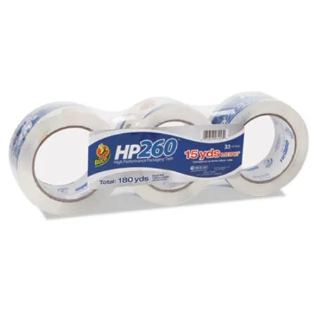 Duck - DUC-HP260C03 - Hp260 Packaging Tape, 3 Core, 1.88 X 60 Yds, Clear, 3/pack