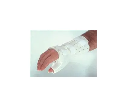 Alimed - PlastiCast - 2970001924 - Wrist / Hand / Thumb Splint Plasticast Polyethylene / Foam / Stockinette Right Hand White Large
