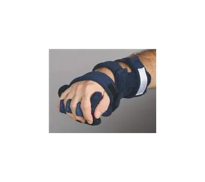 Alimed - ComfySplints - 510345 - Hand / Thumb Splint Orthosis with Finger Separators ComfySplints Foam / Terry Cloth / Wire Left or Right Hand Blue One Size Fits Most