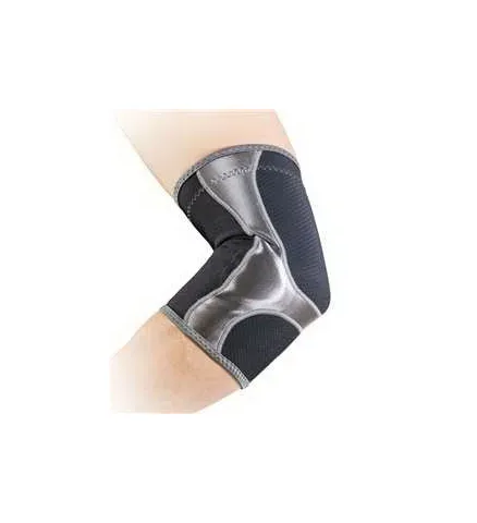 Alimed - Mueller Hg80 Elbow Support - 2970002912 - Elbow Sleeve Mueller Hg80 Elbow Support 2x-large Slip-on Left Or Right Elbow 15 To 17 Inch Elbow Circumference Black / Gray
