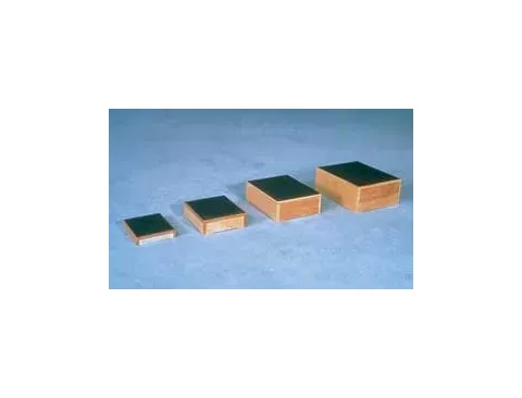 Alimed - 2970009775 - Step Stool Nesting 4 Steps Wood Frame 2 / 4 / 6 / 8 Inch Step Height