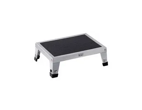 Alimed - EZ Stacking - 2970015017 - Step Stool Ez Stacking Stackable 1 Step Stainless Steel Frame 6-1/4 Inch Step Height