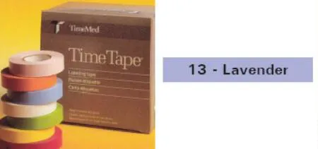 Precision Dynamics - Time - T-534-13 - Blank Label Tape Time Colored Identification Tape Purple Paper 3/4 X 500 Inch