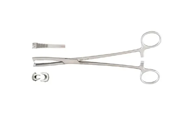 Integra Lifesciences - Miltex - 30-1025 - Hemostatic Forceps Miltex Jacobs 8-1/2 Inch Length Or Grade German Stainless Steel Nonsterile Ratchet Lock Finger Ring Handle Straight Serrated Tip With 2 X 2 Teeth