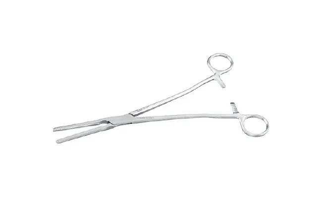 Integra Lifesciences - Miltex - 30-1908 - Obstetrical Forceps Miltex 12 Inch Length Or Grade German Stainless Steel Nonsterile Ratchet Lock Finger Ring Handle Straight Serrated Tips