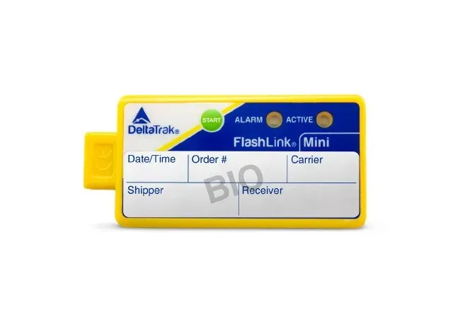 DeltaTrak - Flashlink - 30056 - Single-use Vaccine Temperature Indicator With Alarm Flashlink Fahrenheit / Celsius -40° To +122°f (-40° To +50°c) Internal Sensor Battery Operated